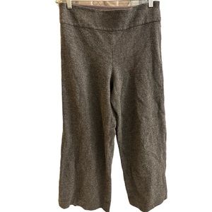 COS Wide Leg High Waisted Pants Women’s Small Grey Wool Cotton Blend Stretch